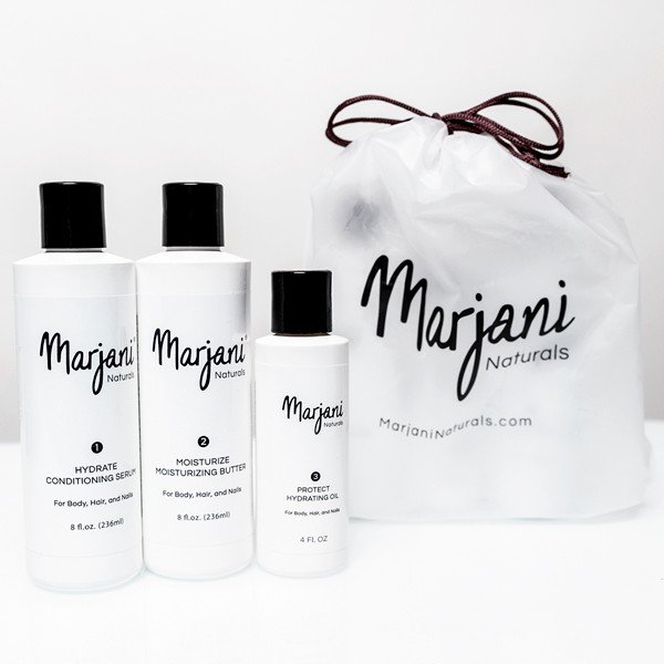 Marjani Natural body care products bundle with gift bag